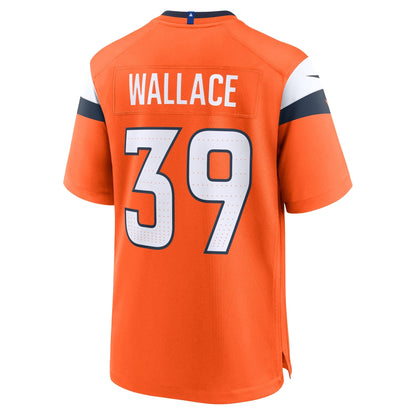 Levi Wallace Denver Broncos Nike Team Game Jersey -  Orange