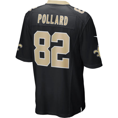 Bob Pollard New Orleans Saints Nike Game Retired   Jersey - Black