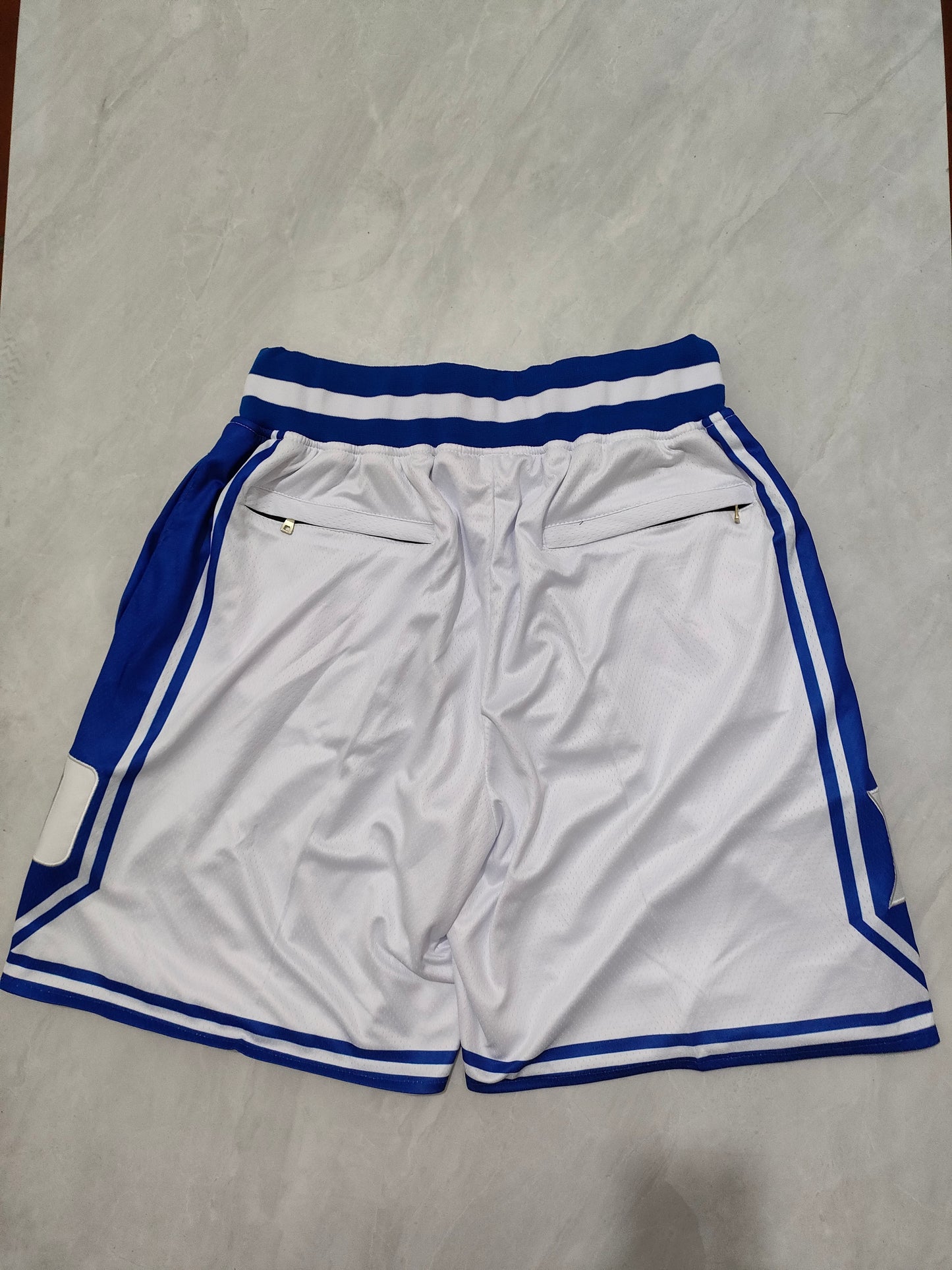 NCAA Duke University White Pocket Shorts