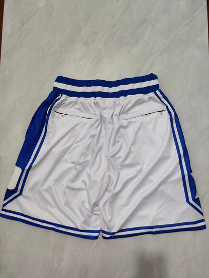 NCAA Duke University White Pocket Shorts