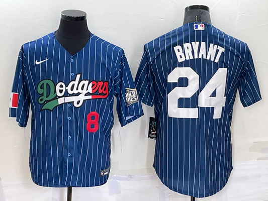 Men's Los Angeles Dodgers Kris Bryant #8-24 Blue Game Player Jersey
