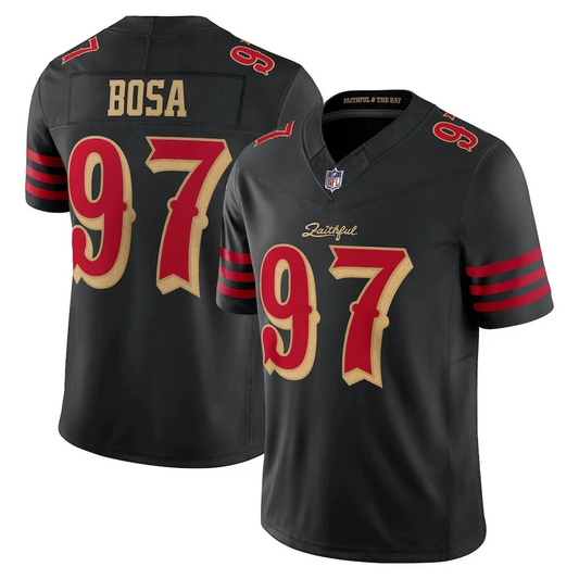 Nick Bosa #97 San Francisco 49ers Black 2025 Rivalries Collection Game Limited Jersey