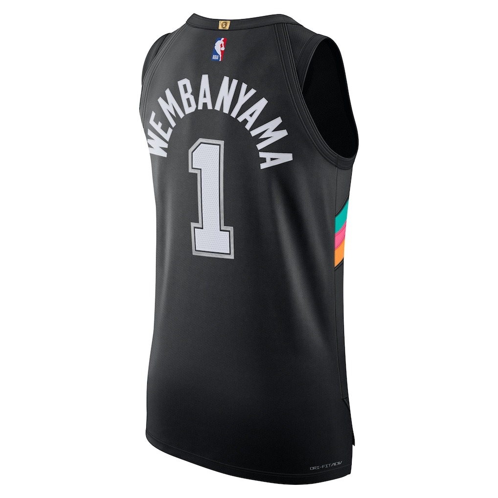San Antonio Spurs Victor Wembanyama Black 2025/26 Player Jersey - City Edition