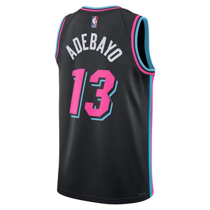 Miami Heat Bam Adebayo Nike Black 2025/26 Swingman Jersey - City Edition