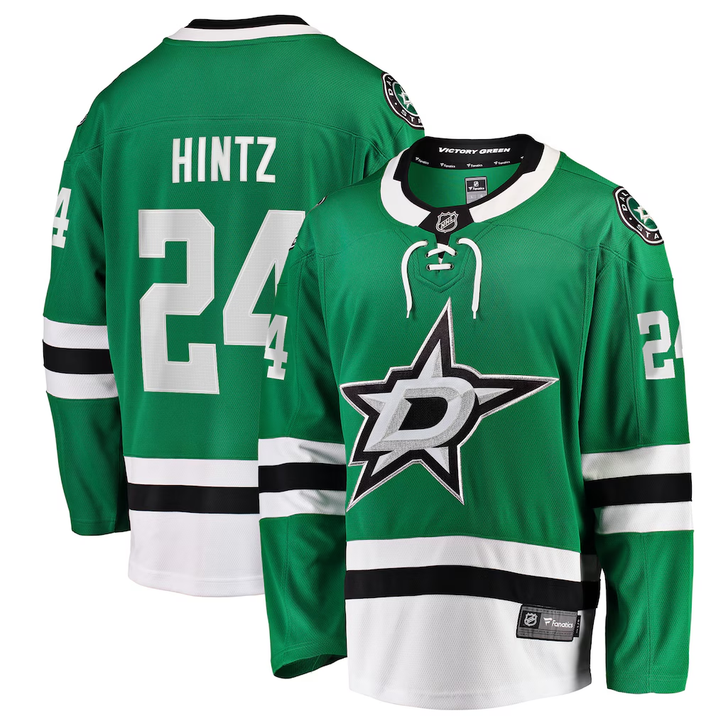 Men's Dallas Stars Roope Hintz #24  Kelly Green Home Breakaway Player Jersey