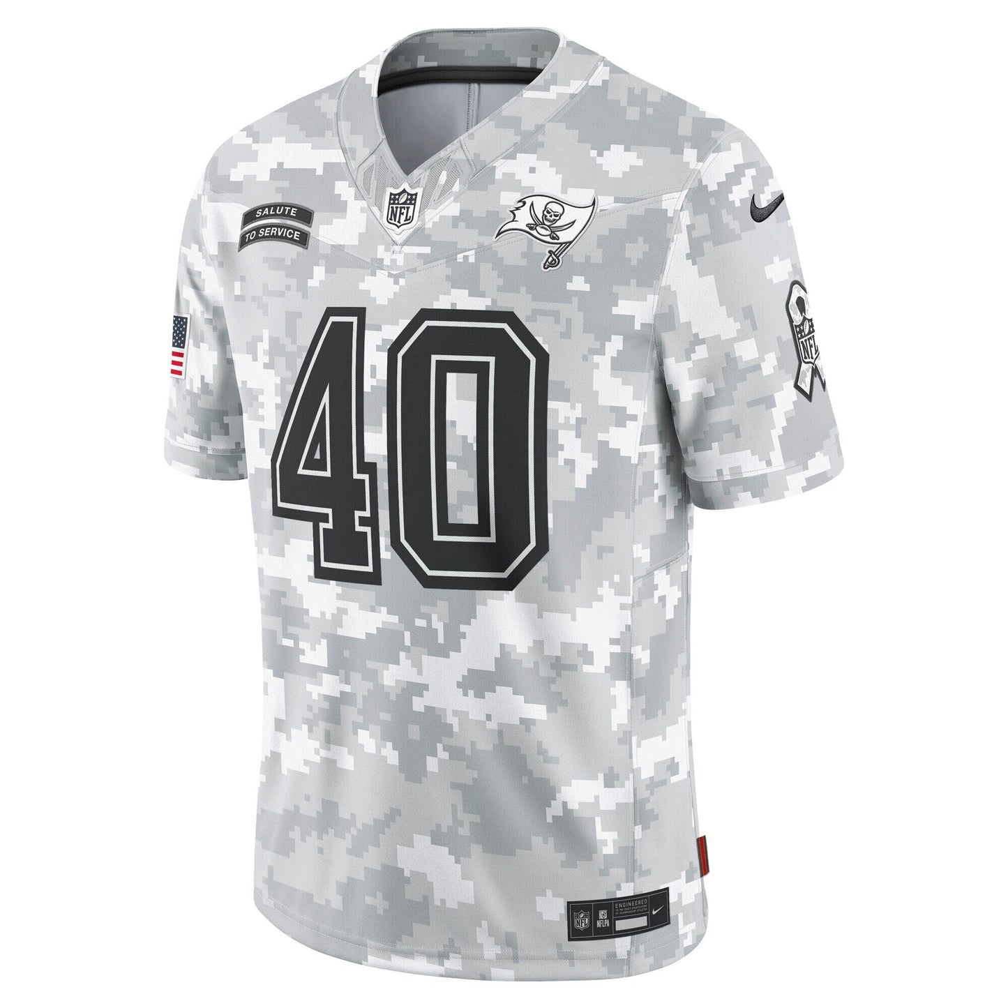 Mike Alstott Tampa Bay Buccaneers Nike 2024 Salute to Service Retired   Limited Jersey - Arctic Camo