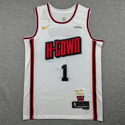 Houston Rockets Amen Thompson #1 2025 City Edition Swingman Jersey - Embroidered