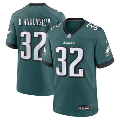 Reed Blankenship Philadelphia Eagles Nike Team Game Jersey - Midnight Green