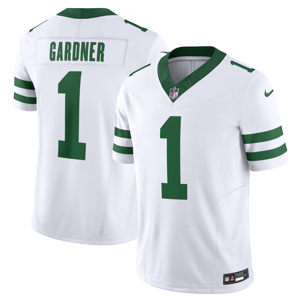 Ahmad Sauce Gardner #1 New York Jets White Vapor F.U.S.E. Limited Jersey