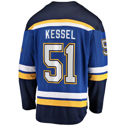 Men's St. Louis Blues Matthew Kessel Fanatics Blue Home Premier Breakaway Player Jersey