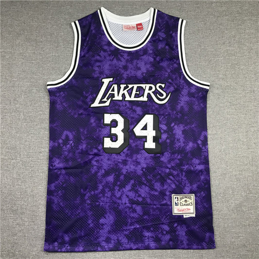 Shaquille O'Neal #34 Los Angeles Lakers Constellation Edition Throwback Jersey
