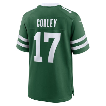 Malachi Corley New York Jets Nike Team Game Jersey - Legacy Green