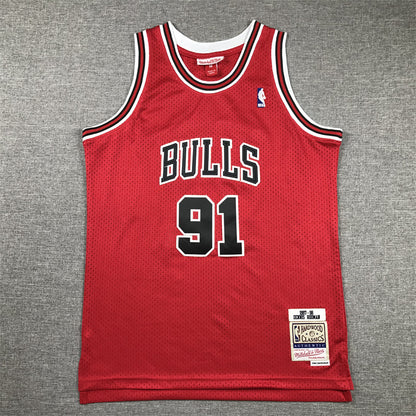 Youth Dennis Rodman Chicago Bulls #91 Embroidered Jersey