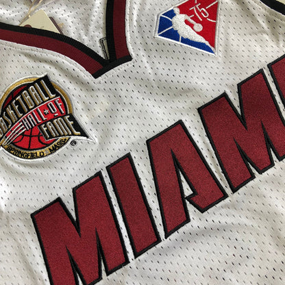 Miami Heat 3# Wade White Embroidered  Jersey