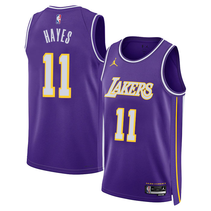 Los Angeles Lakers Nike Icon Edition Swingman Jersey - Purple-Jaxson Hayes