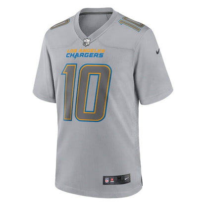 Justin Herbert 10 Los Angeles Chargers Atmosphere Fashion Game Jersey - Gray