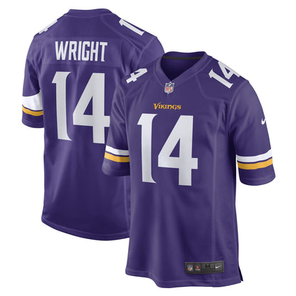 Ryan Wright Minnesota Vikings Nike Game   Jersey - Purple