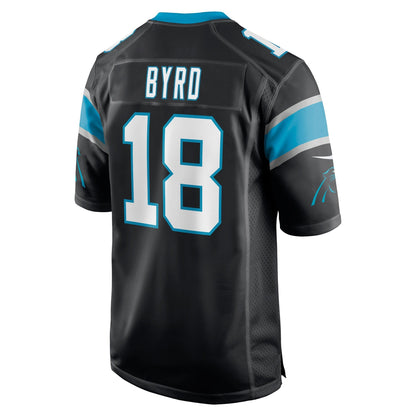 Damiere Byrd Carolina Panthers Nike Game   Jersey - Black