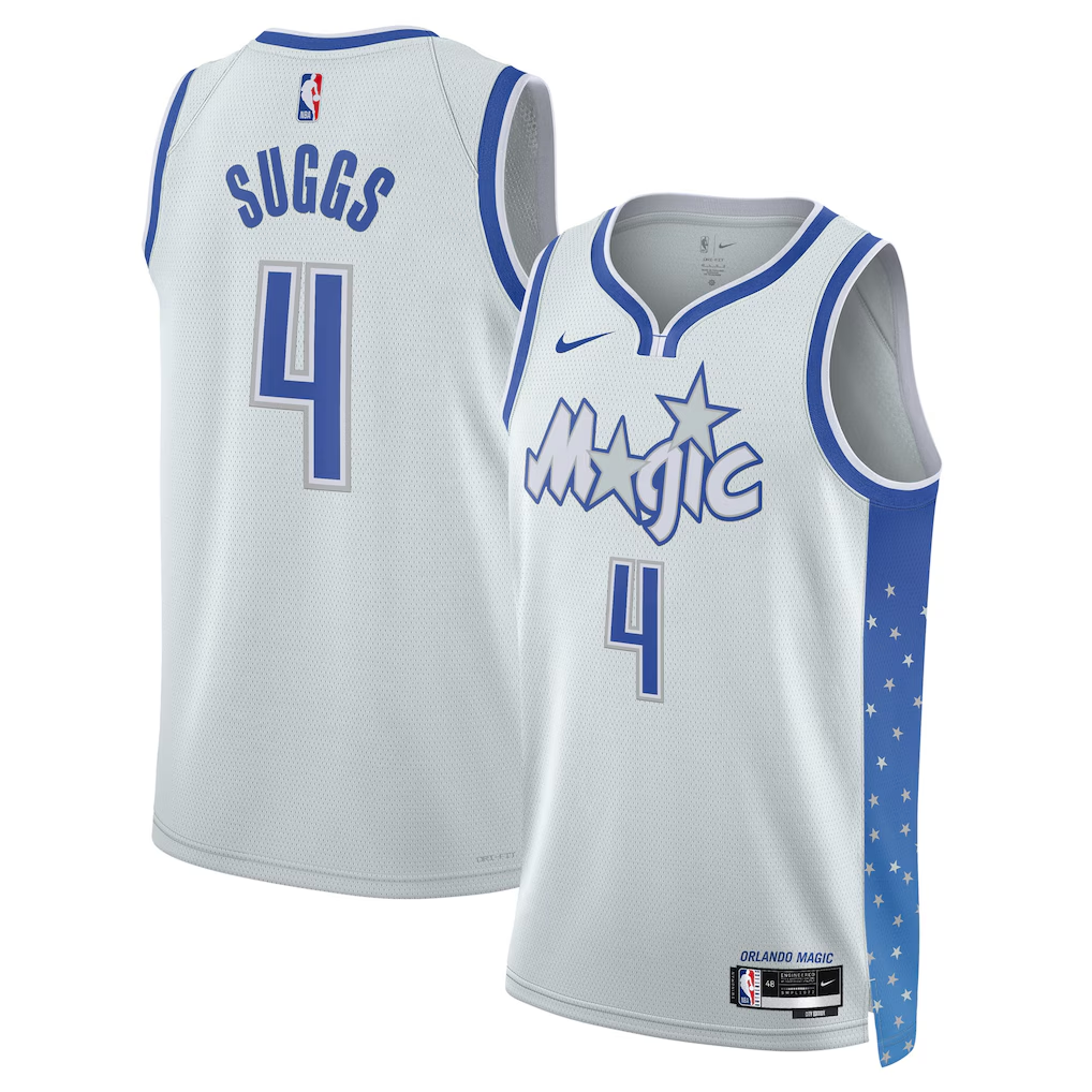 Orlando Magic Jalen Suggs Nike Silver 2025/26 Swingman Jersey - City Edition