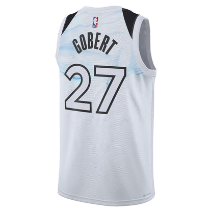 Unisex Minnesota Timberwolves Rudy Gobert White 2024/25 Swingman Jersey - City Edition