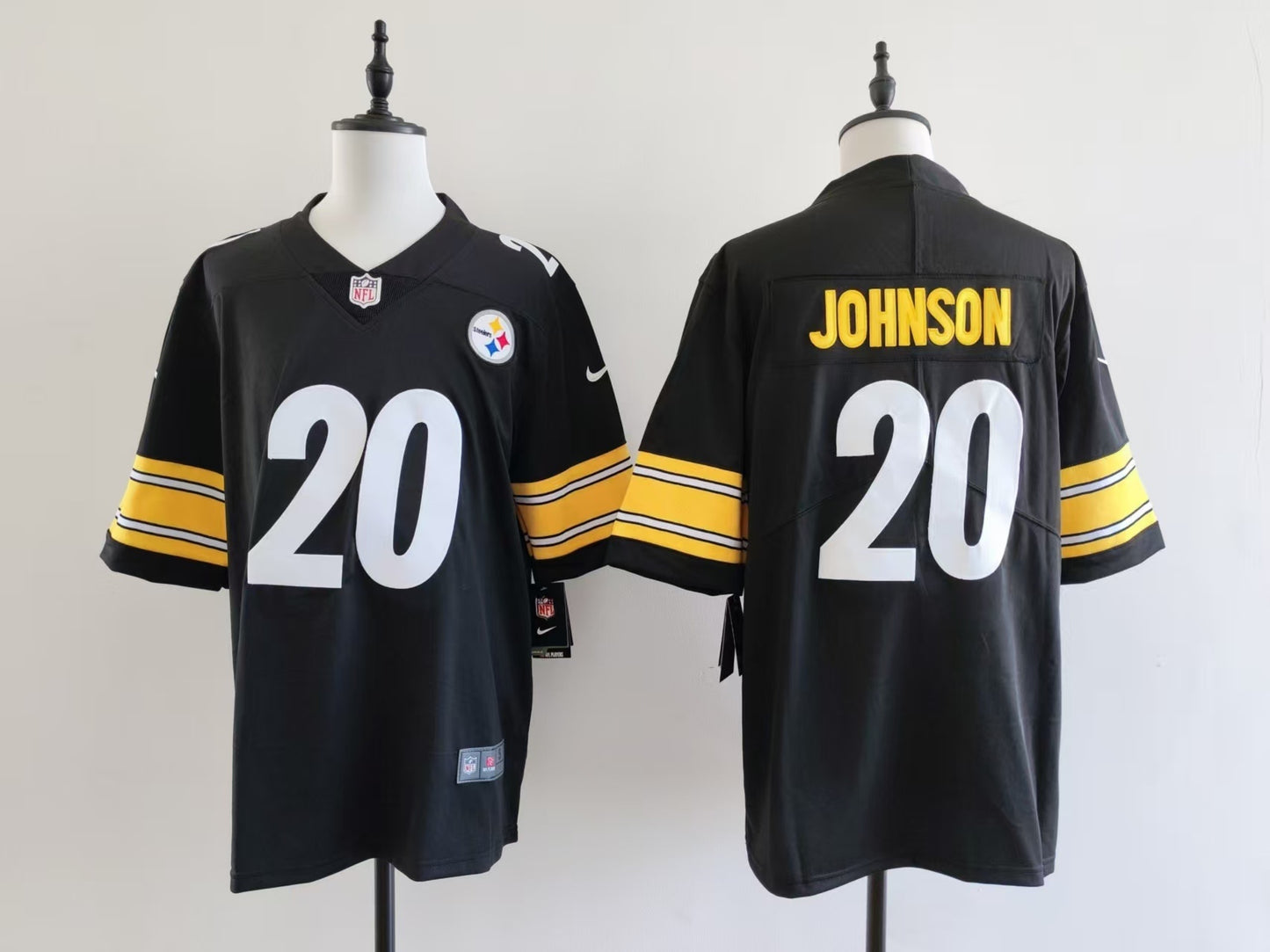 Men's Pittsburgh Steelers Kaleb Johnson Nike Jersey -  Black