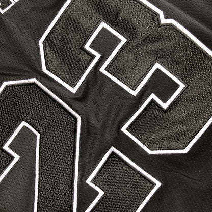 Michael Jordan Chicago Bulls 23 Black -Retro Dense Embroidery