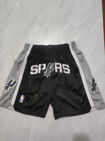 San Antonio Spurs Black Regular Edition Pocket Shorts