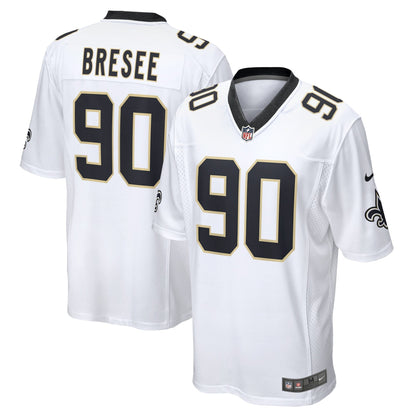 Bryan Bresee New Orleans Saints Nike  Game Jersey -  White