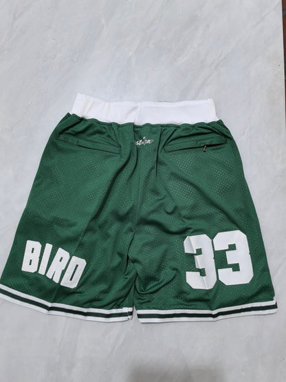 JUST DON Boston Celtics Pocket Shorts