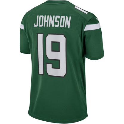 Keyshawn Johnson New York Jets Nike Game Retired   Jersey - Gotham Green