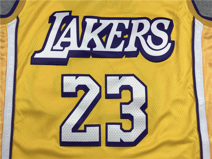 LeBron James Los Angeles Lakers #23 City Edition Swingman Set — Embroidered