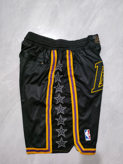 Los Angeles Lakers Black Snakeskin Pocket Shorts