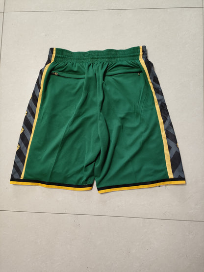 JUST DON Boston Celtics White Pocket Shorts