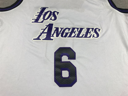 LeBron James #23 Los Angeles Lakers 2022 City Edition Swingman Jersey — Embroidered