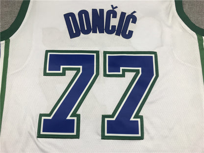 Dallas Mavericks Luka Doncic #77 2022 City Edition Swingman Jersey — Embroidered