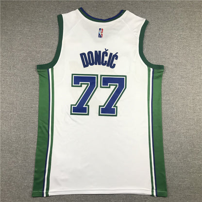 Dallas Mavericks Luka Doncic #77 2022 City Edition Swingman Jersey — Embroidered