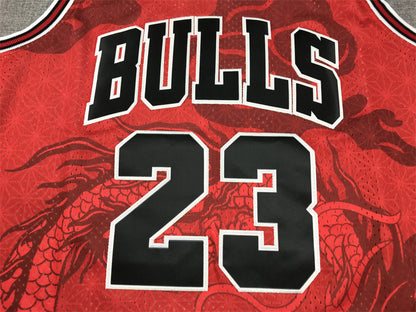 Chicago Bulls Michael Jordan #23 1997-98 Year of the Dragon Throwback — Embroidered Jersey