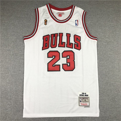 Chicago Bulls Michael Jordan #23 1995-96 Championship Edition Throwback — Embroidered Jersey