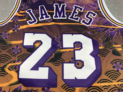 LeBron James #23 Los Angeles Lakers "Year of the Rabbit" 2018-19 Throwback Jersey — Embroidered