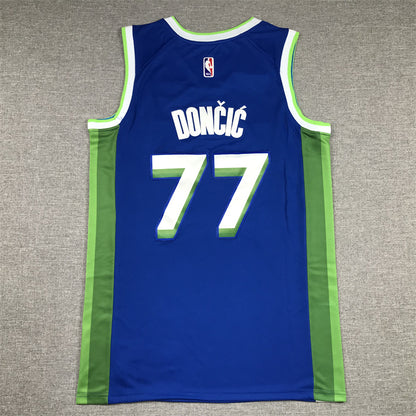 Dallas Mavericks Luka Doncic #77 2023 City Edition Swingman Jersey — Embroidered