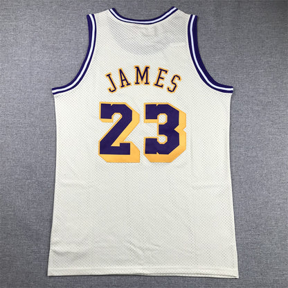 LeBron James #23 Los Angeles Lakers Throwback Jersey — Embroidered