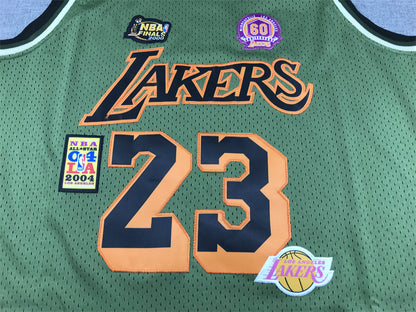 LeBron James #23 Los Angeles Lakers 2018-19 Throwback Jersey — Embroidered