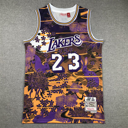 LeBron James #23 Los Angeles Lakers "Year of the Rabbit" 2018-19 Throwback Jersey — Embroidered