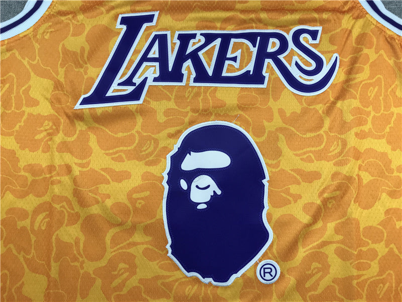 LeBron James #23 BAPE 2018-19 Throwback Embroidered Jersey