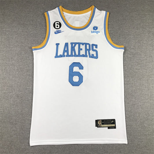 Lebron James  #6 Los Angeles Lakers 2023 City Edition Swingman Jersey - Embroidered