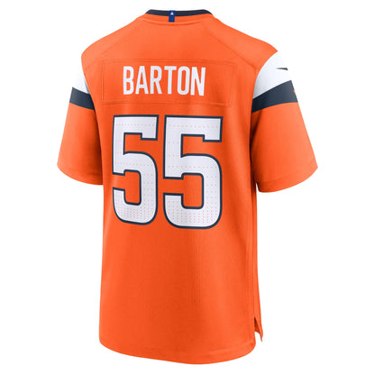 Cody Barton Denver Broncos Nike Game Jersey -  Orange
