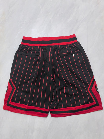 Chicago Bulls 2026 Black and Red Striped City Edition Pocket Shorts