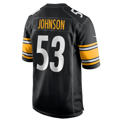 Kyron Johnson Pittsburgh Steelers Nike  Game Jersey -  Black