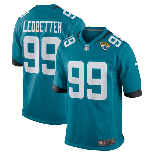 Jeremiah Ledbetter Jacksonville Jaguars Nike Home Game   Jersey - Teal
