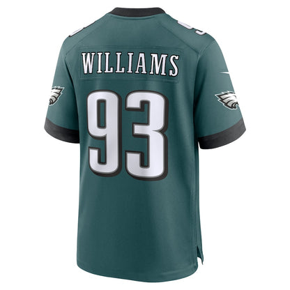 Men's Philadelphia Eagles Milton Williams Nike Midnight Green Team Game Jersey